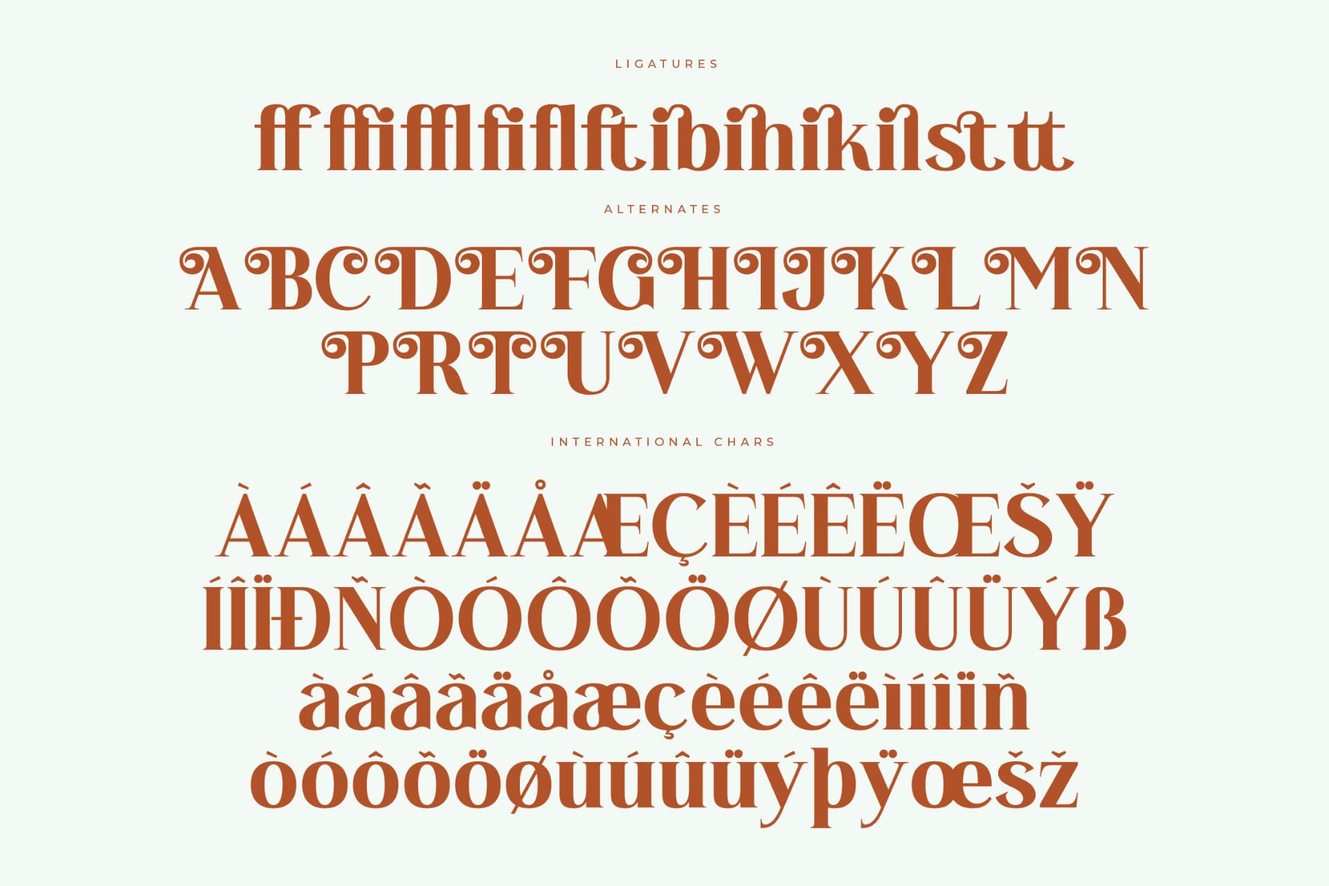 Preview 14 for Sunny Oasis – Modern Serif font