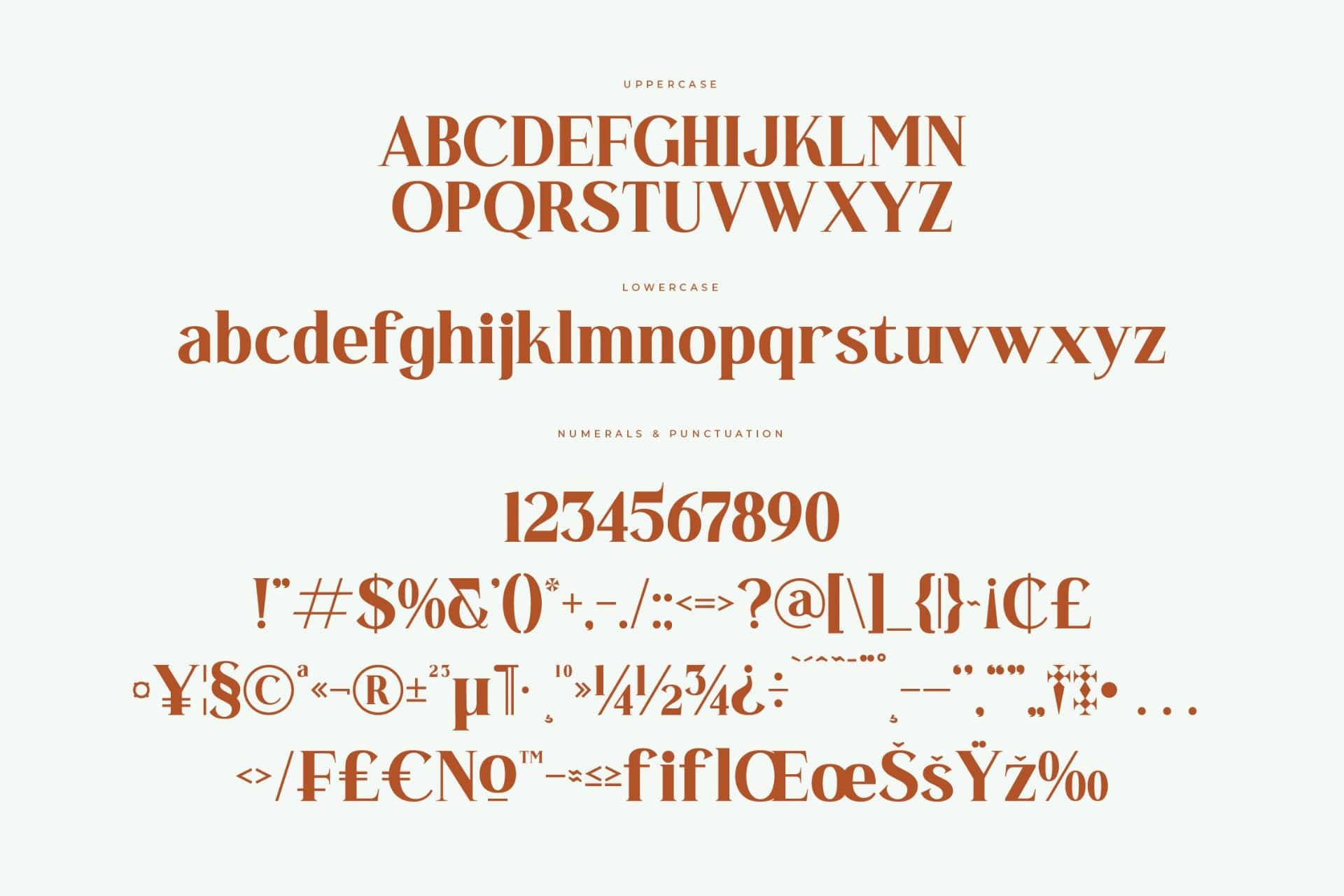 Preview 13 for Sunny Oasis – Modern Serif font