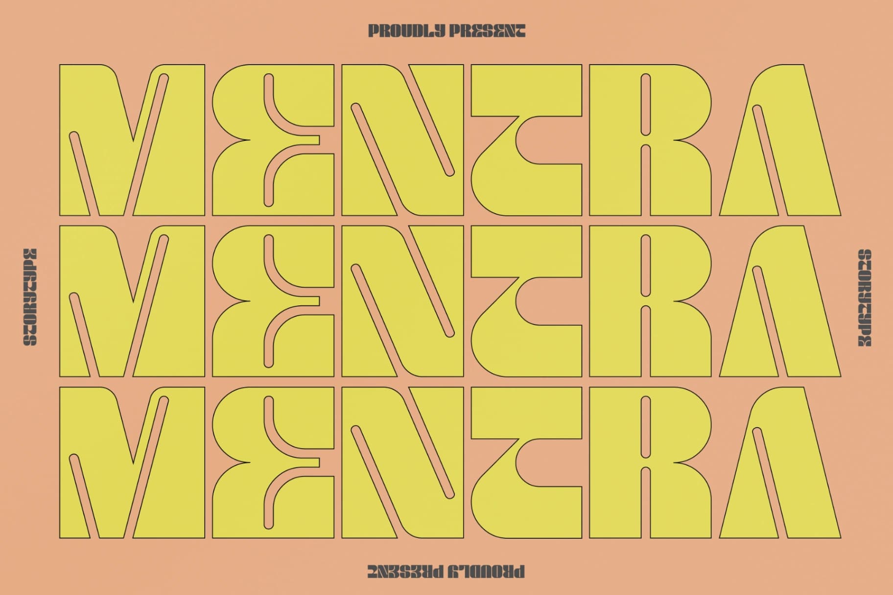 Preview of Mentra - Modern Serif Display Font font