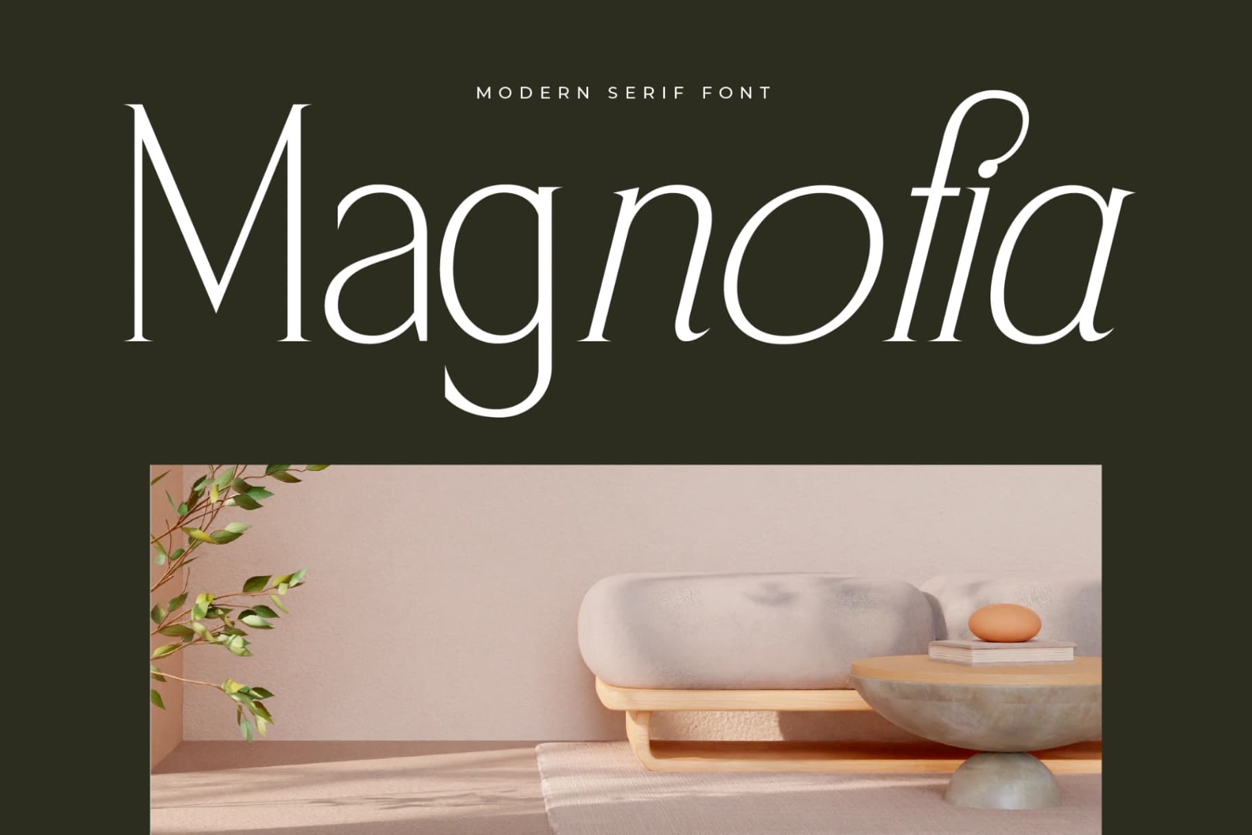 Preview of Magnofia – Modern Serif Font font