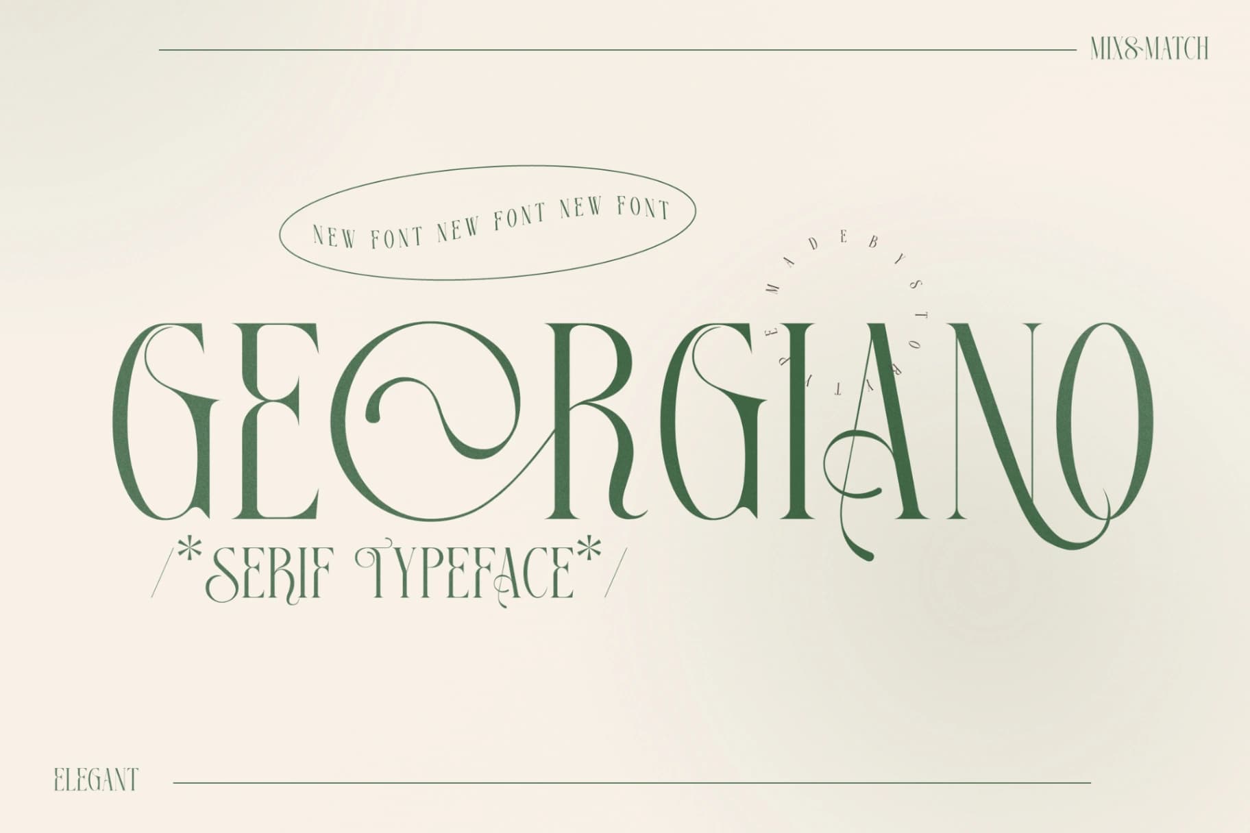 Preview of Georgiano - Modern Serif Font font