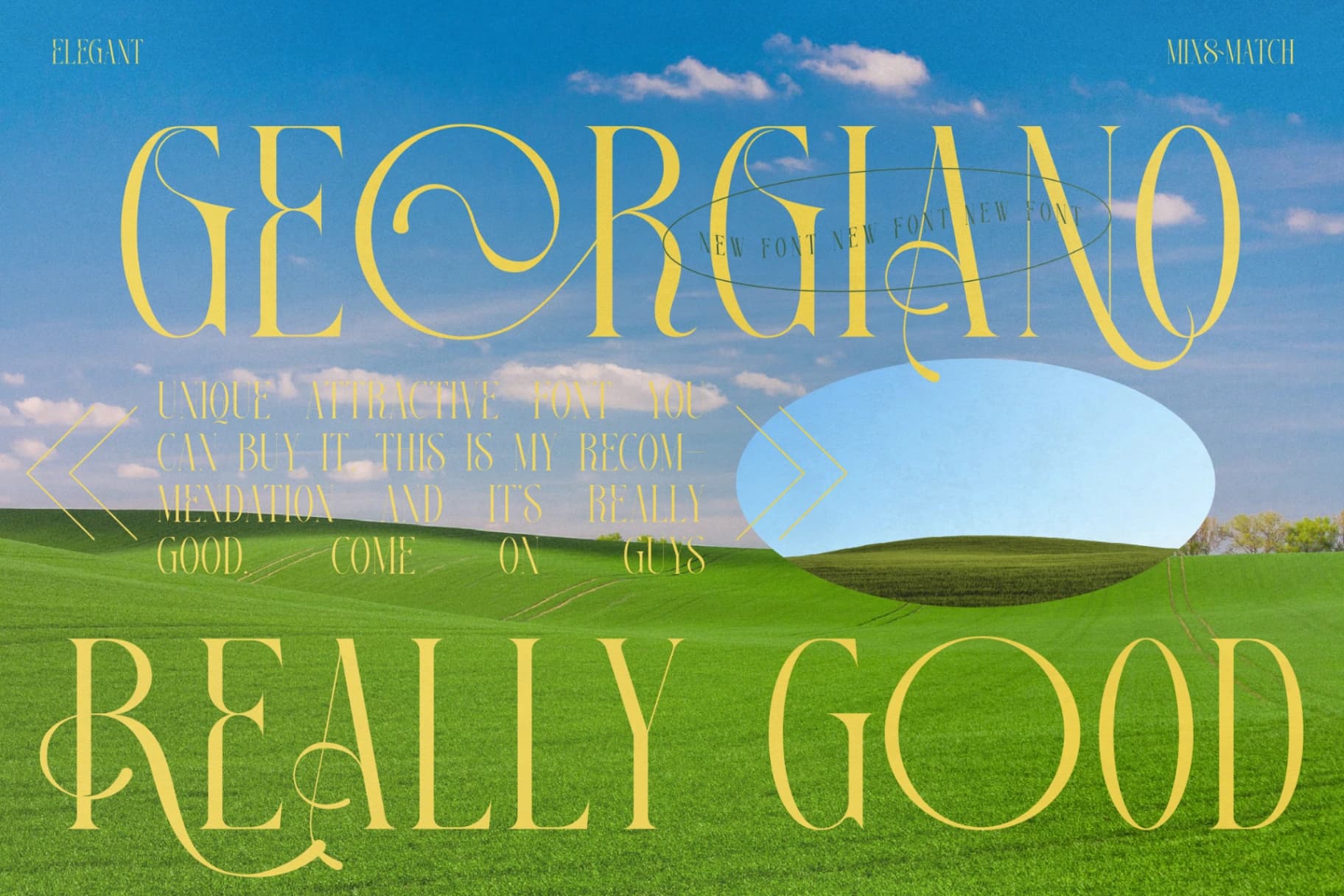 Preview 3 for Georgiano - Modern Serif Font