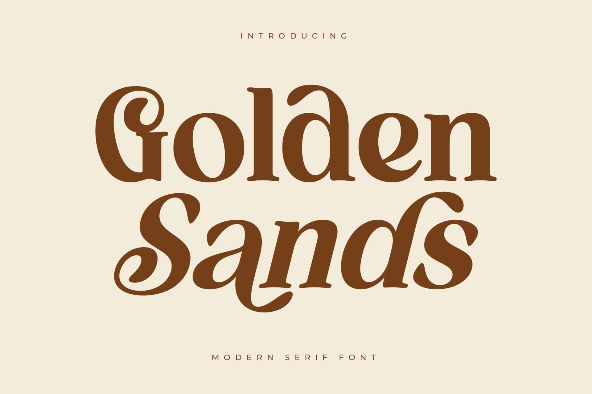 Preview of Golden Sands - Modern Serif Font font