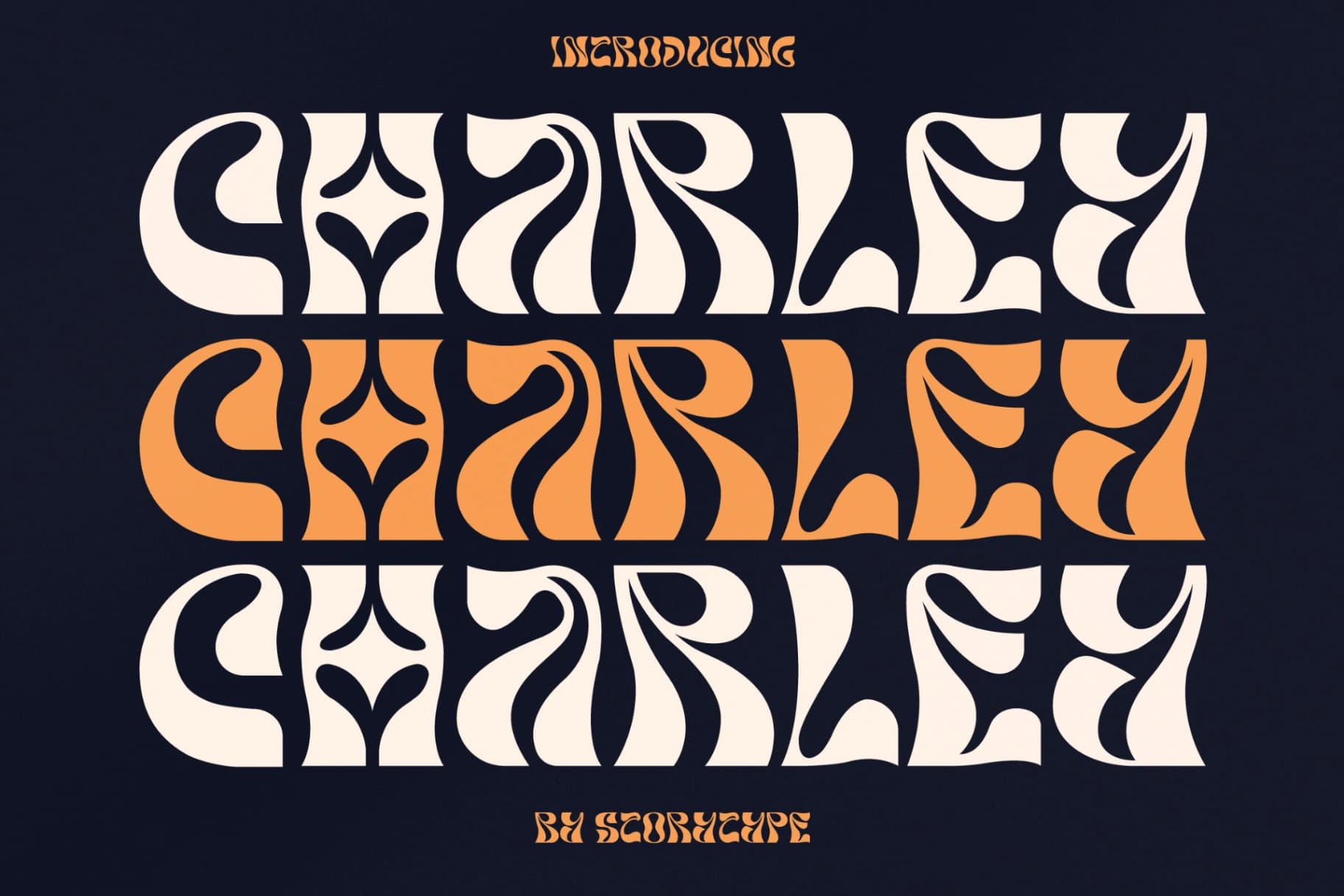 Preview of Charley - Unique Display Font font