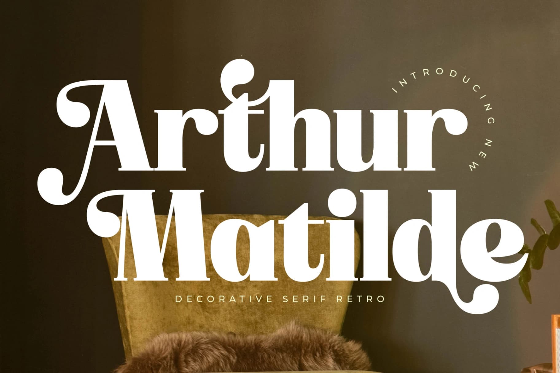 Preview of Arthur Matilde - Decorative Serif Retro font