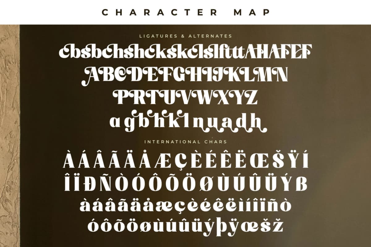 Arthur Matilde - Decorative Serif Retro font preview 14