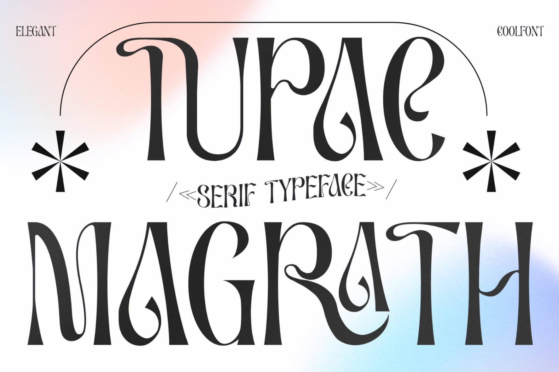 Preview of Tupac Magrath - Display Serif Font font