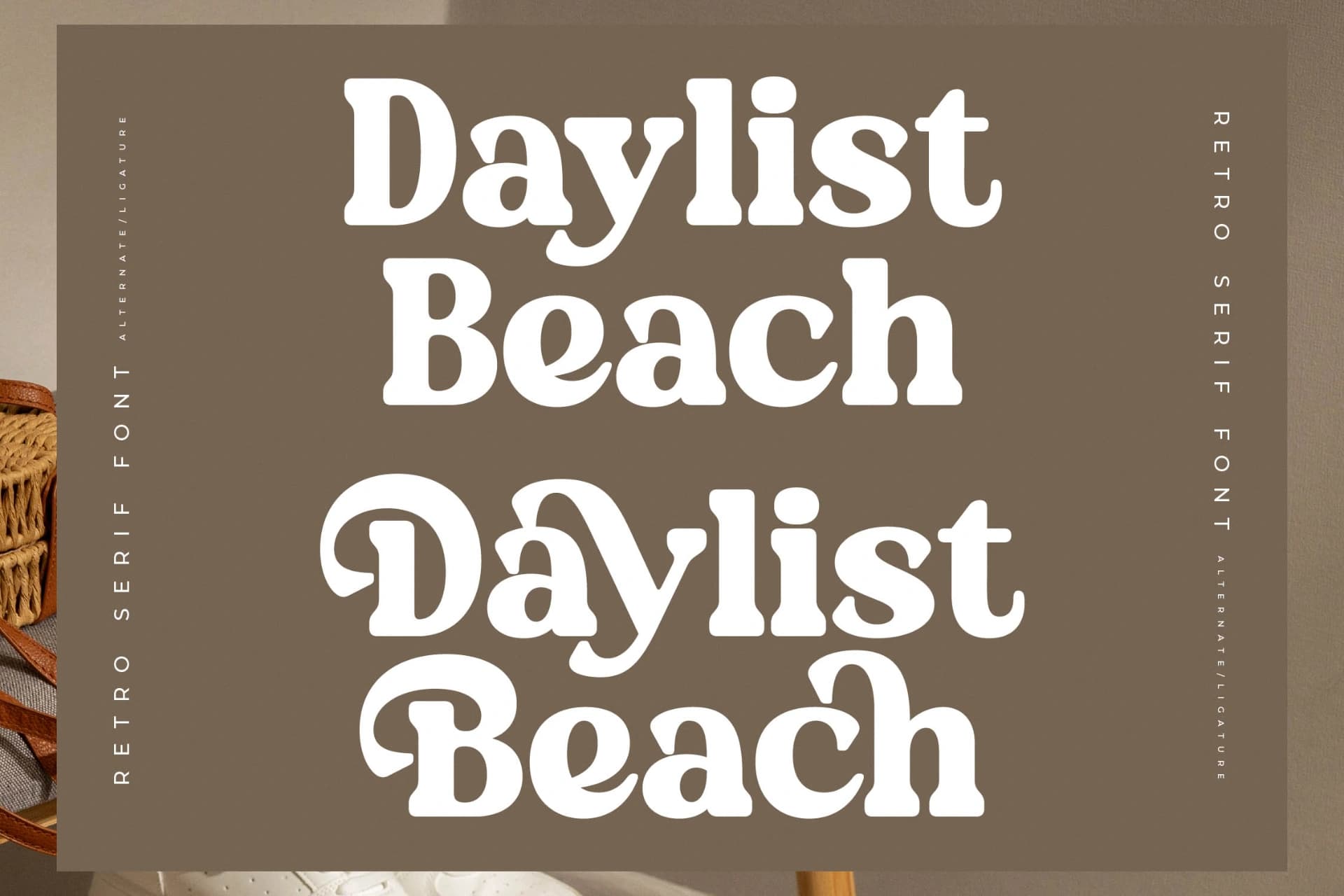 Preview 8 for Daylist Beach – Retro Serif Font