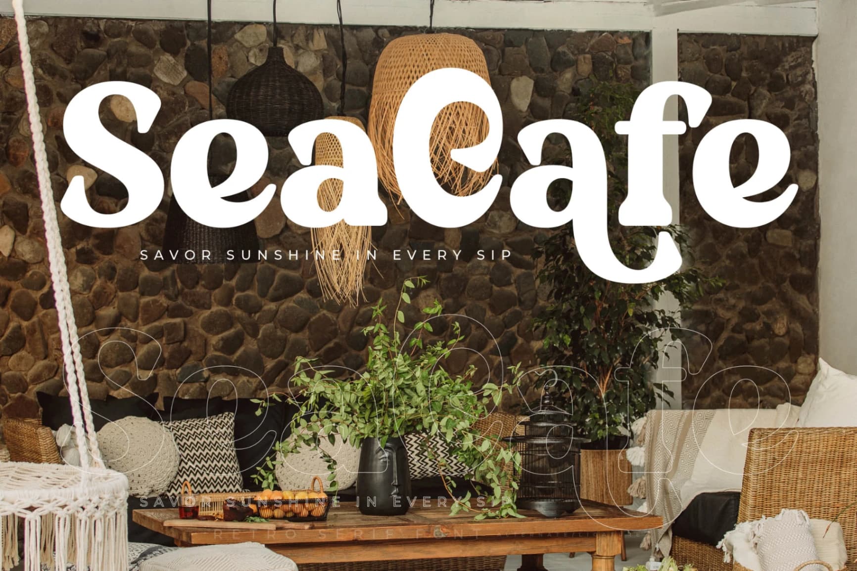 Preview 4 for Daylist Beach – Retro Serif Font