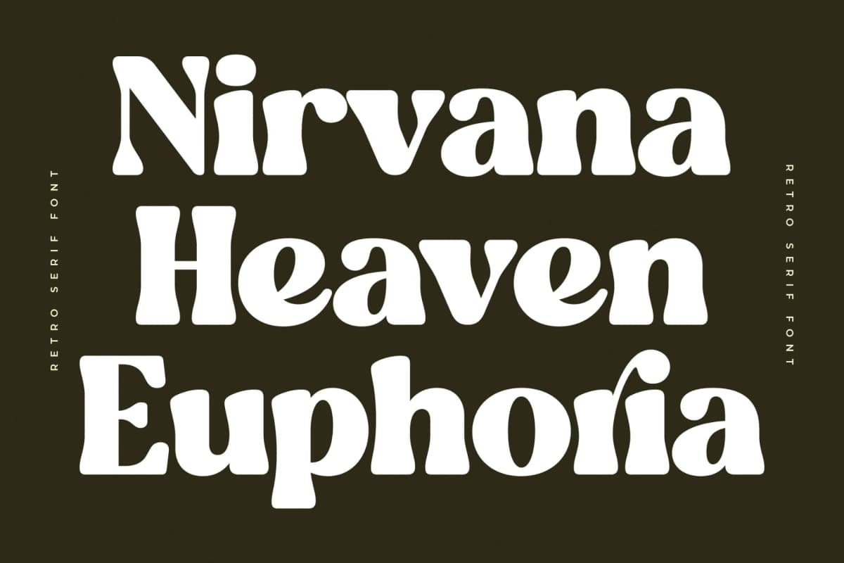 Blugide - Groovy Retro Serif Font font preview 4