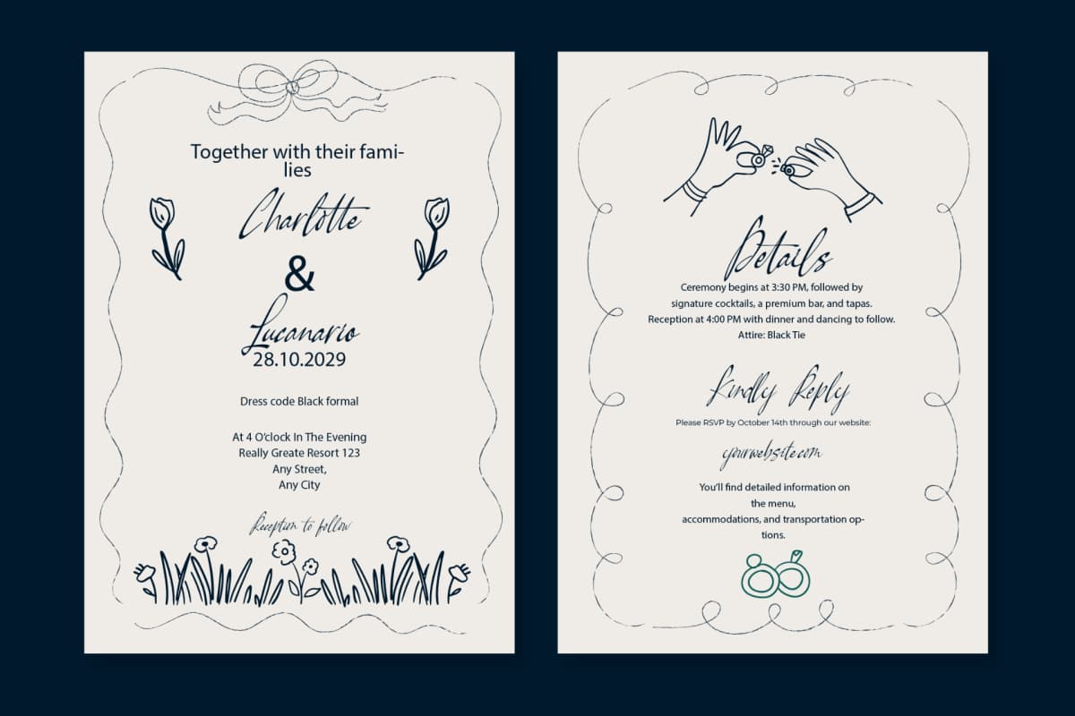 Preview 4 for Pamric Mevira – Handwritten Ink Font