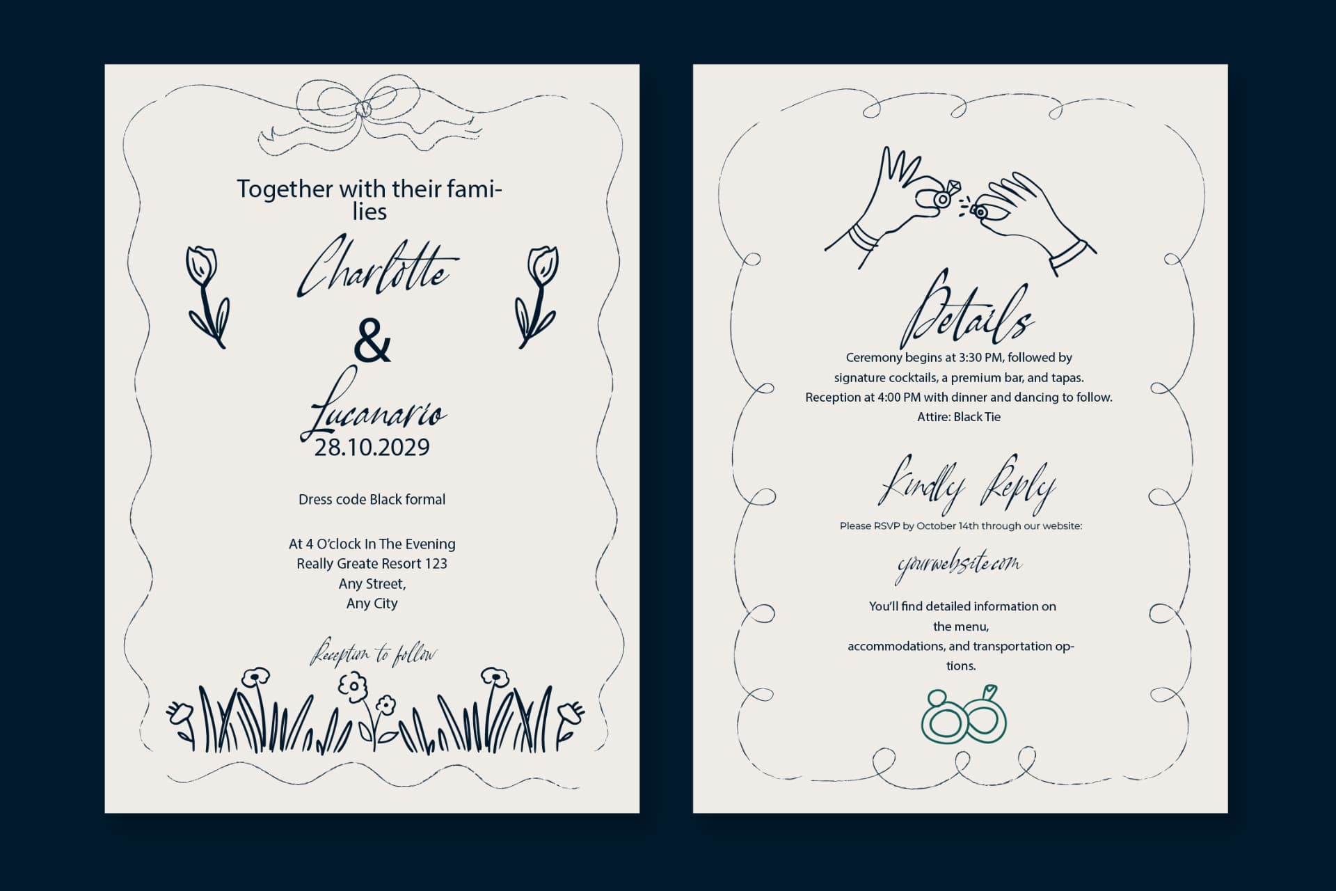 Preview 4 for Pamric Mevira – Handwritten Ink Font
