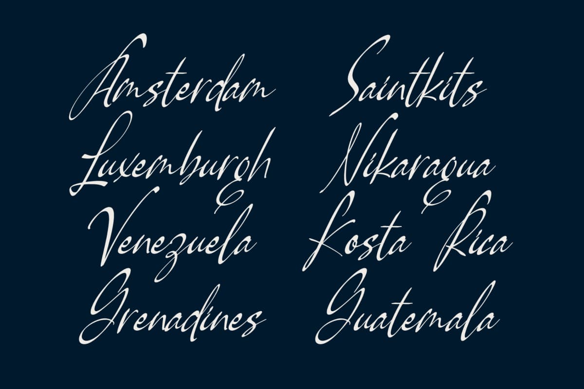 Preview 6 for Pamric Mevira – Handwritten Ink Font