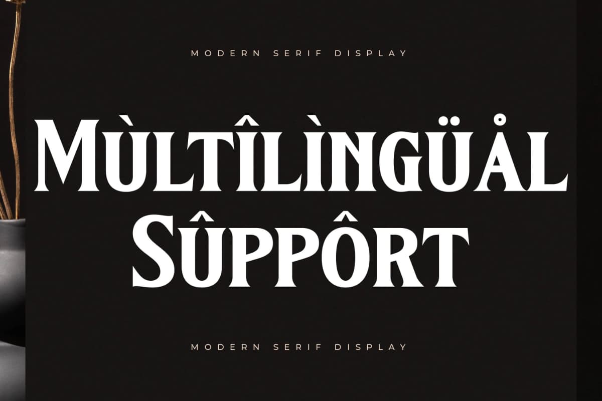Kingtron – Modern Serif Display font preview 12