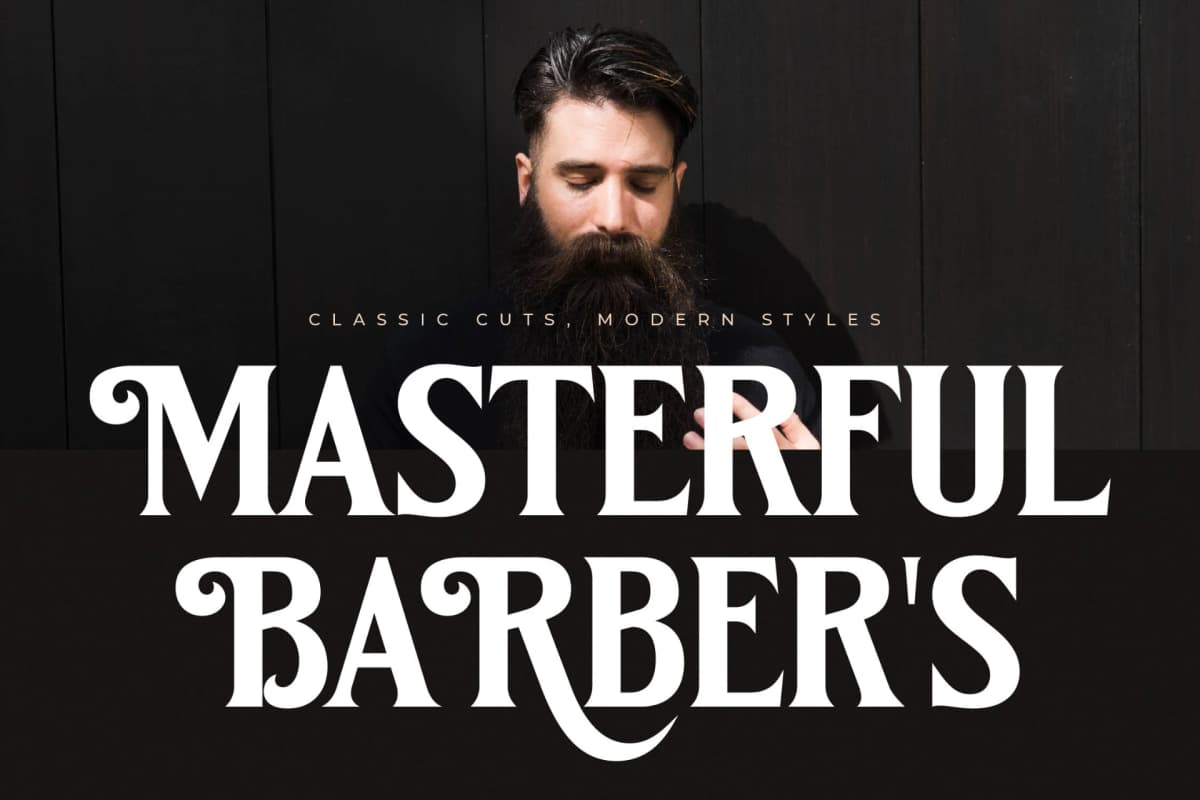 Kingtron – Modern Serif Display font preview 4