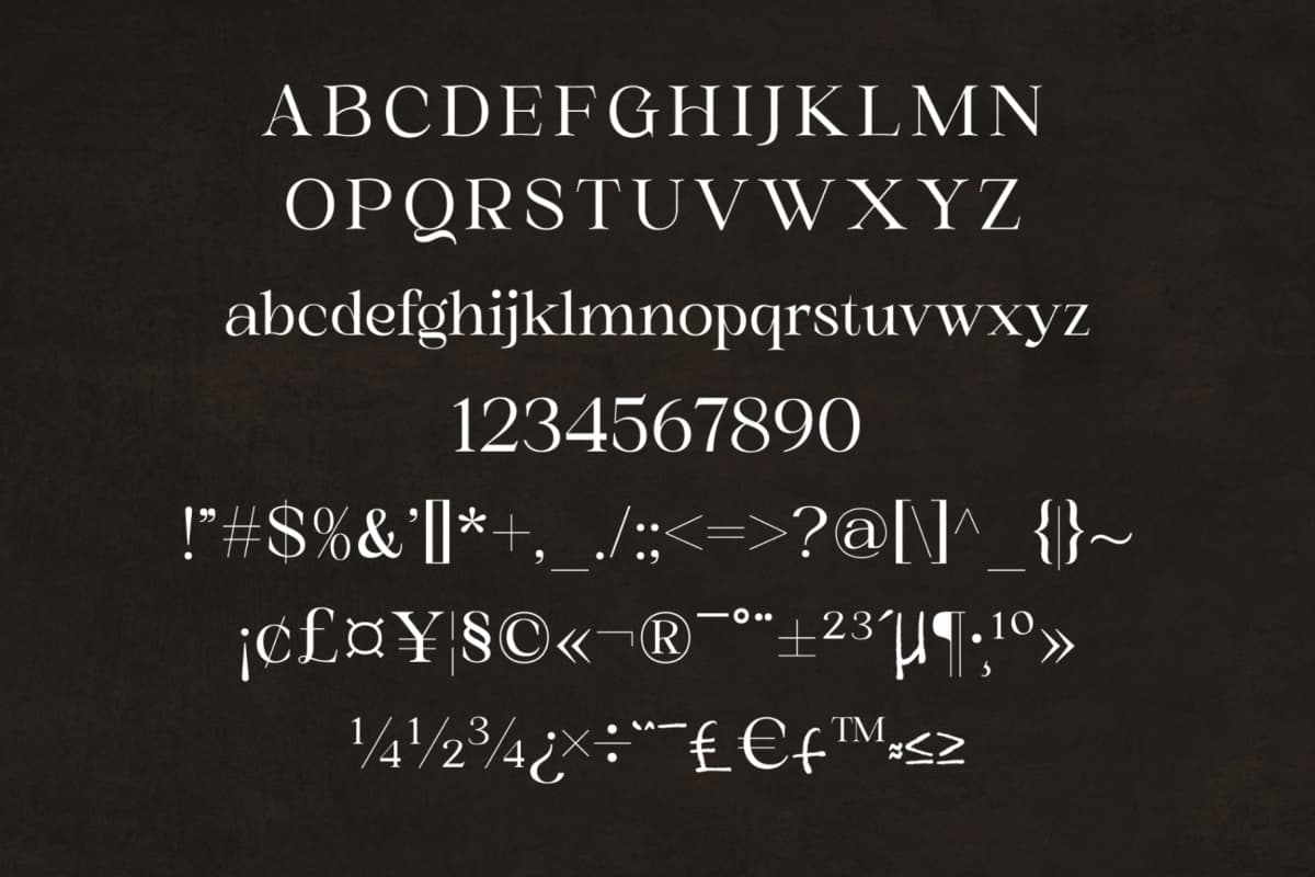 Gold & Song - Modern Serif Font font preview 12