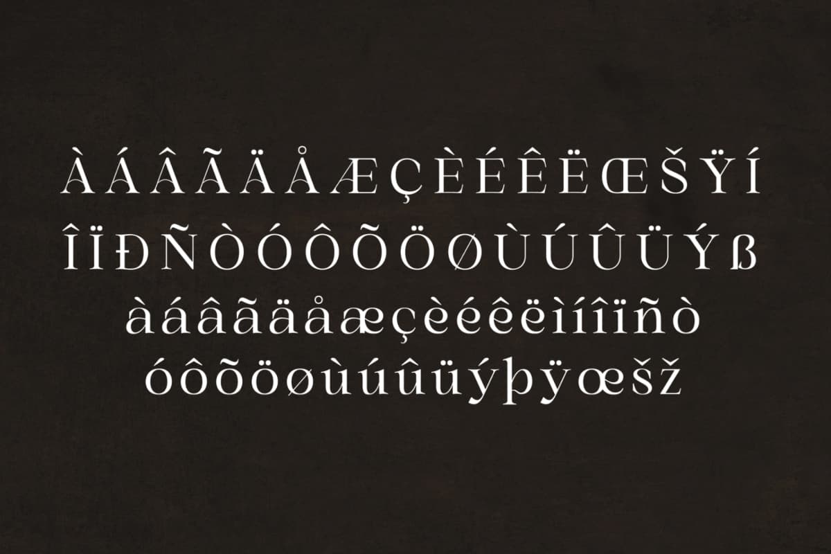 Gold & Song - Modern Serif Font font preview 14