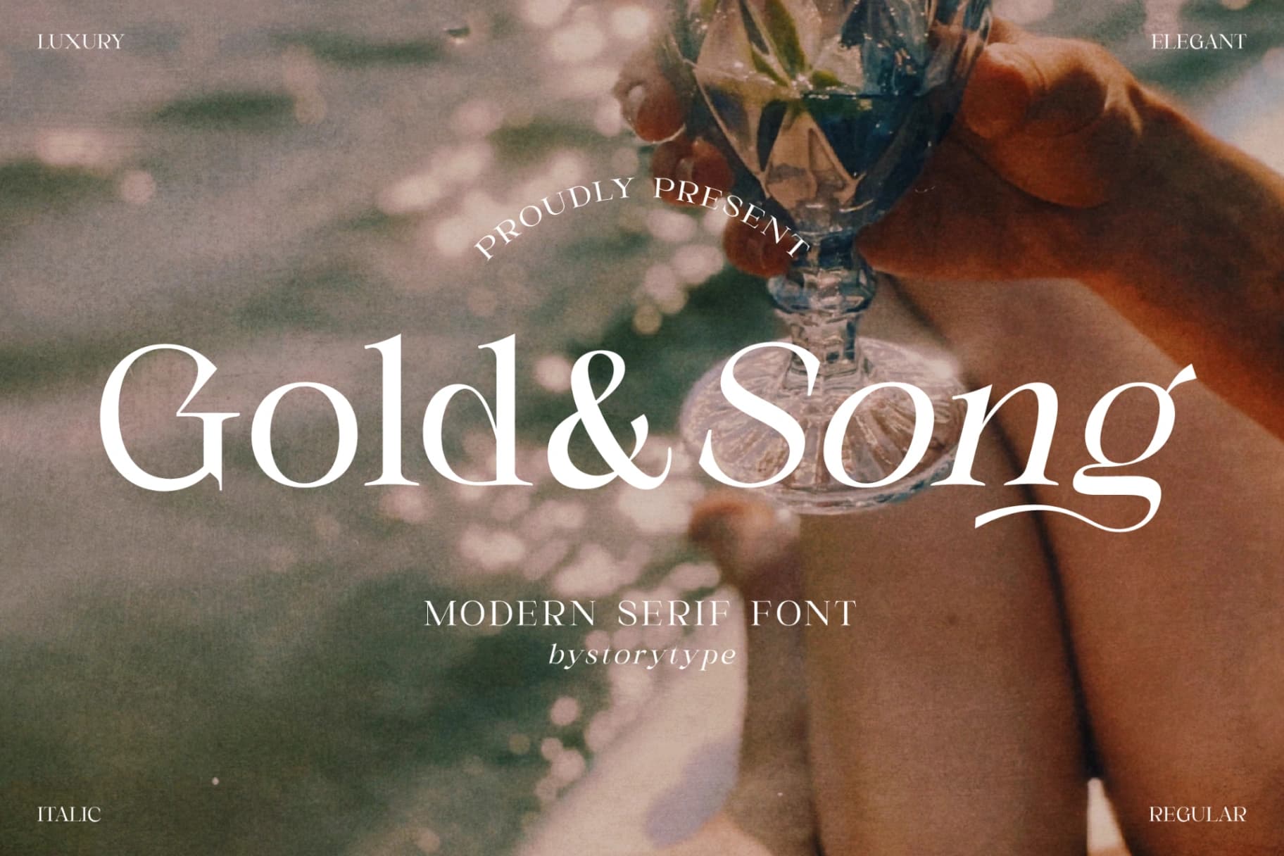 Preview 1 for Gold & Song - Modern Serif Font