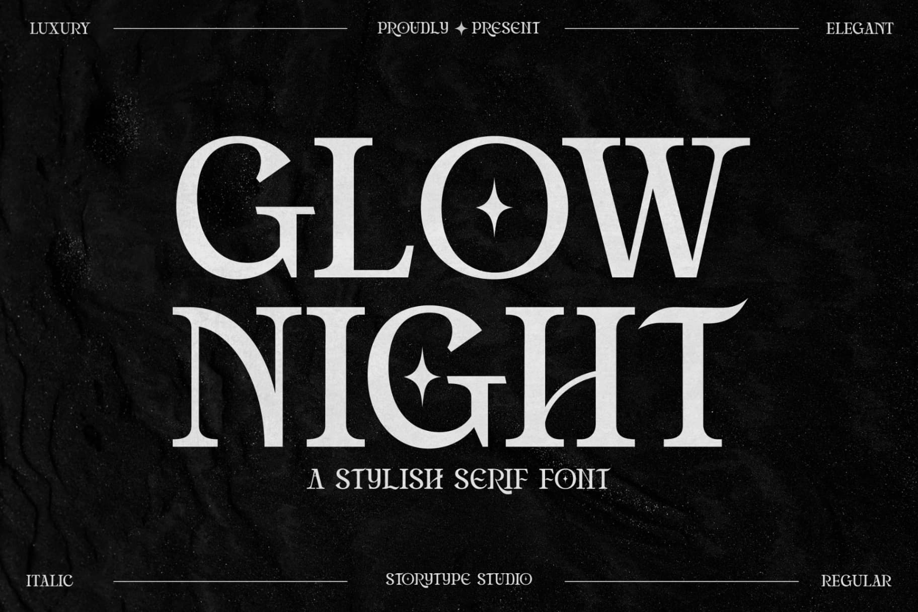 Preview 16 for Glow Night - Stylish Serif Font