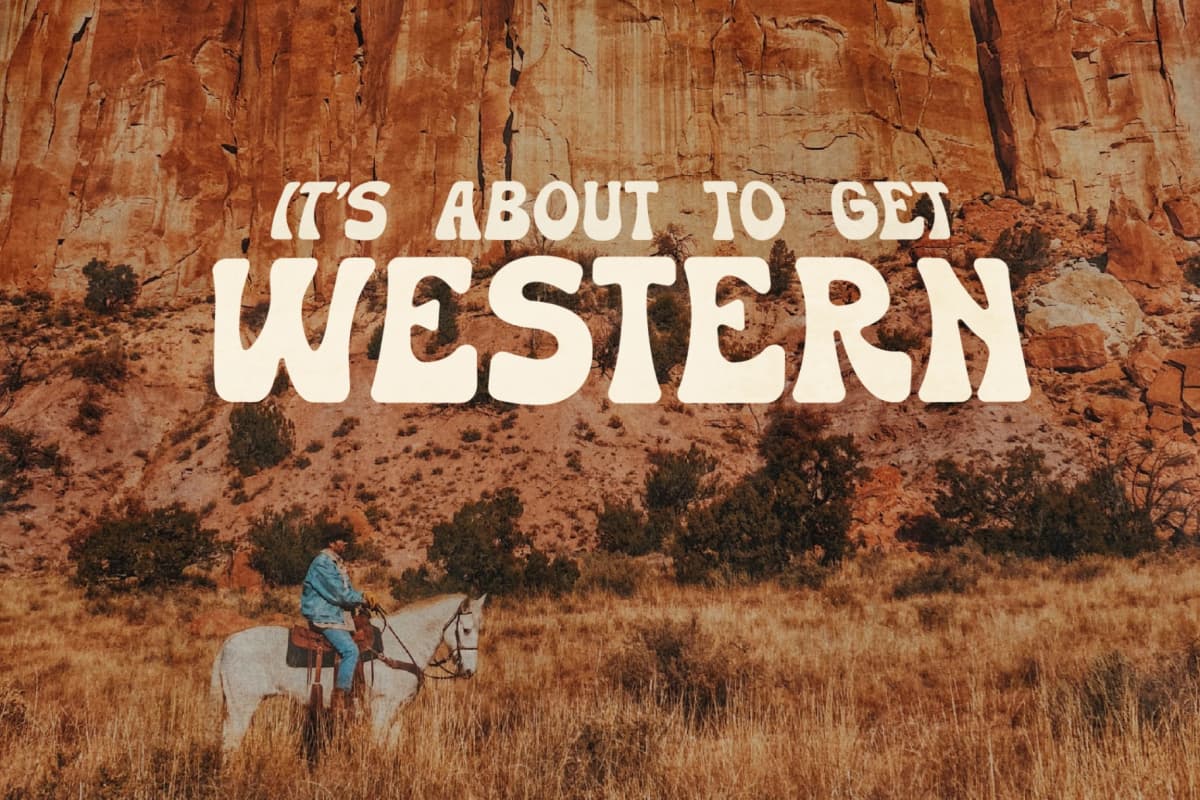 Huston - Western Display Font font preview 3