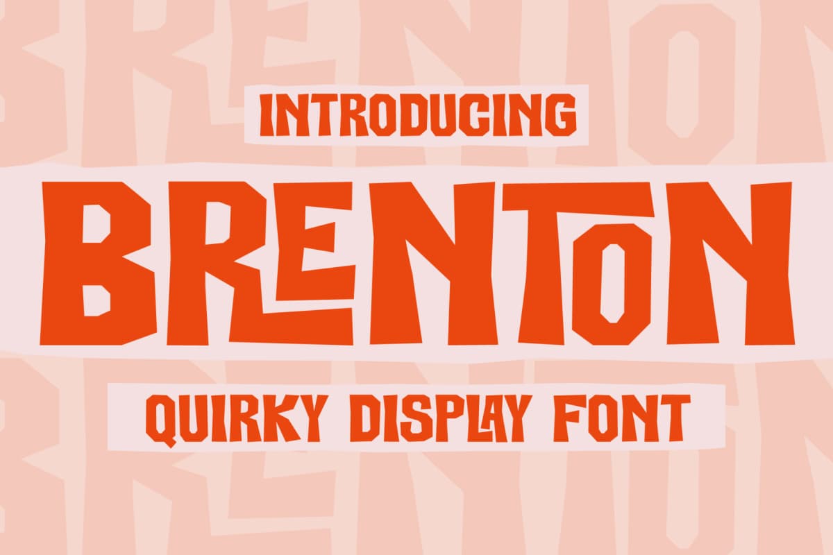 Brenton - Quirky Display Font font preview 1