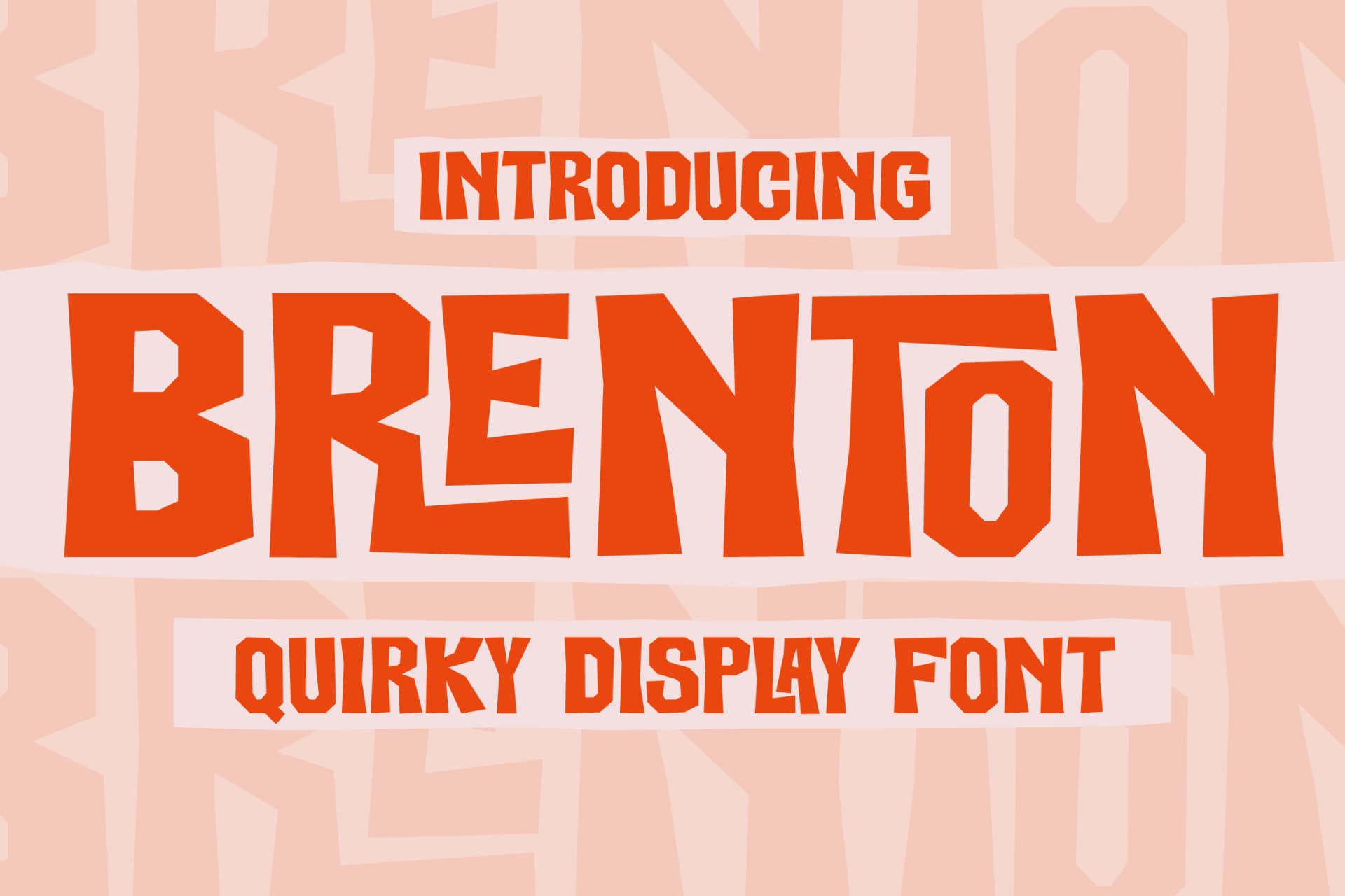 Preview of Brenton - Quirky Display Font font