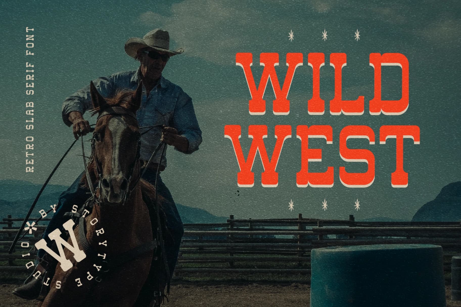 Preview 3 for Western Carlo - Retro Slab Serif Font