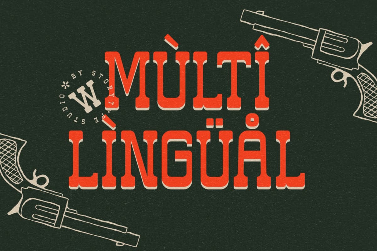 Preview 12 for Western Carlo - Retro Slab Serif Font
