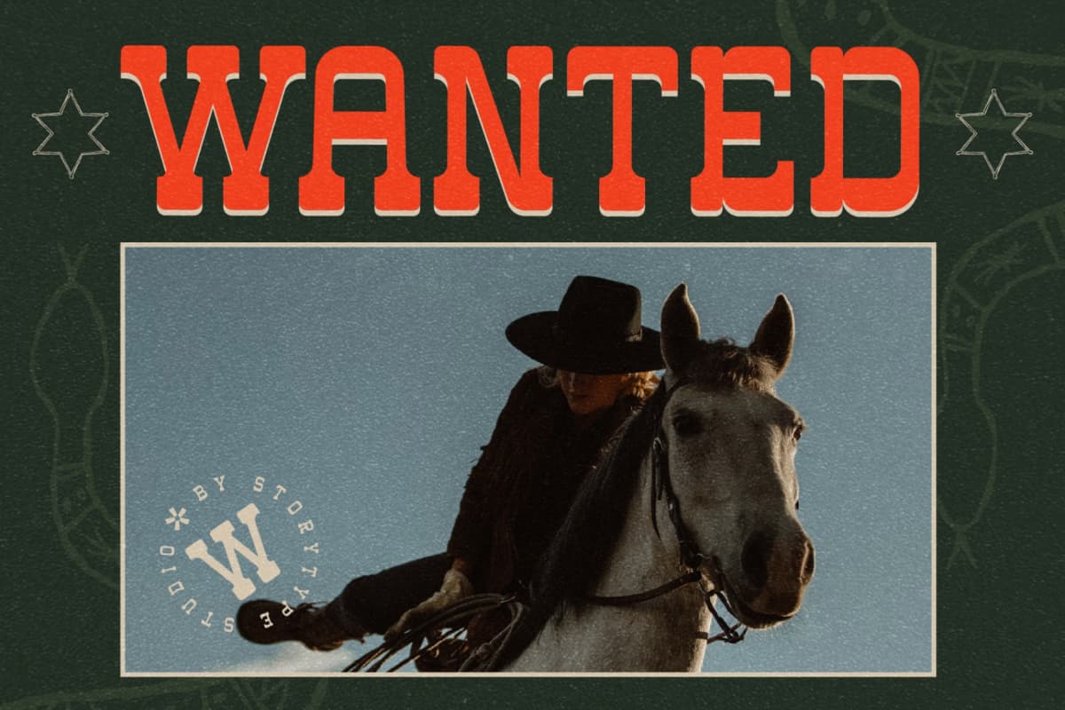 Preview 7 for Western Carlo - Retro Slab Serif Font