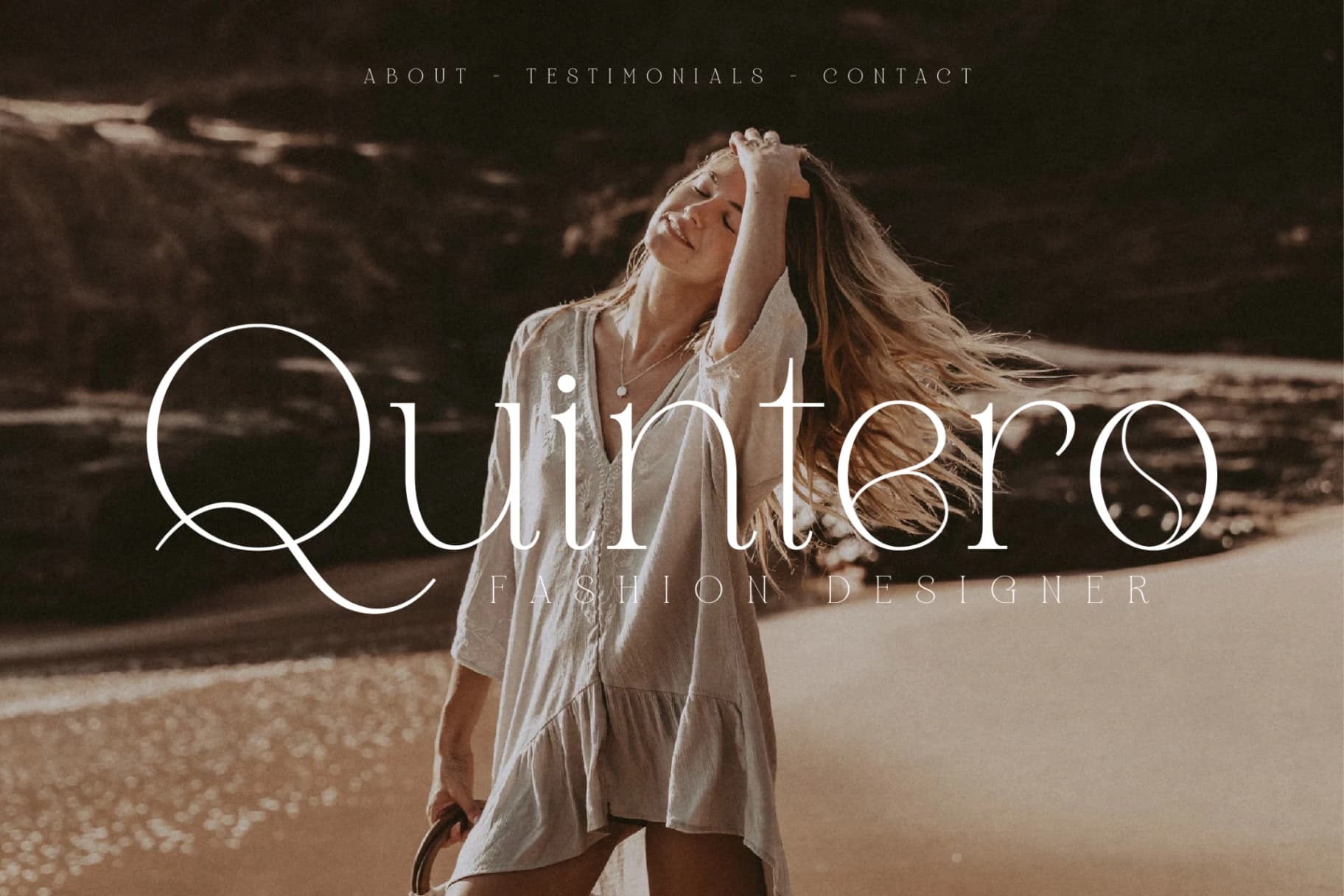 Preview 3 for Qefila - Modern Serif Font