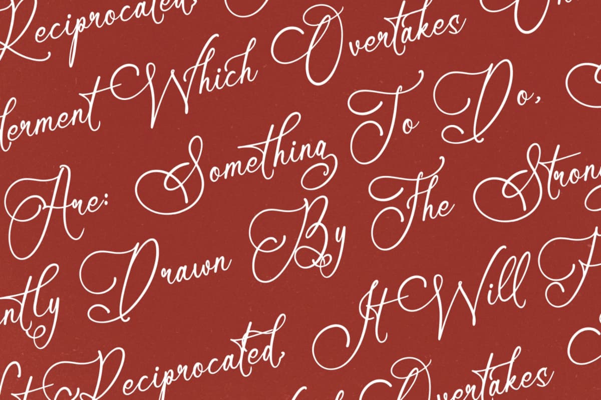 Mindnight Vibranttens – Elegant Script Font font preview 9
