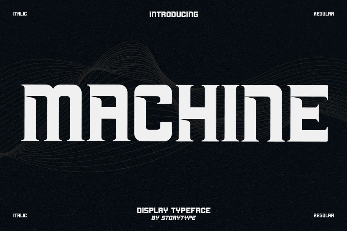Preview 1 for Machine - Display Typeface Font