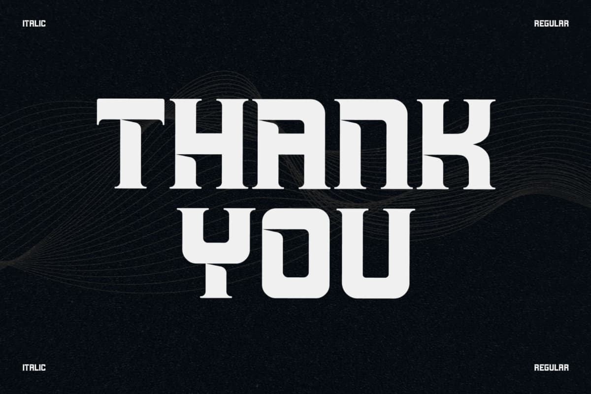 Preview 15 for Machine - Display Typeface Font