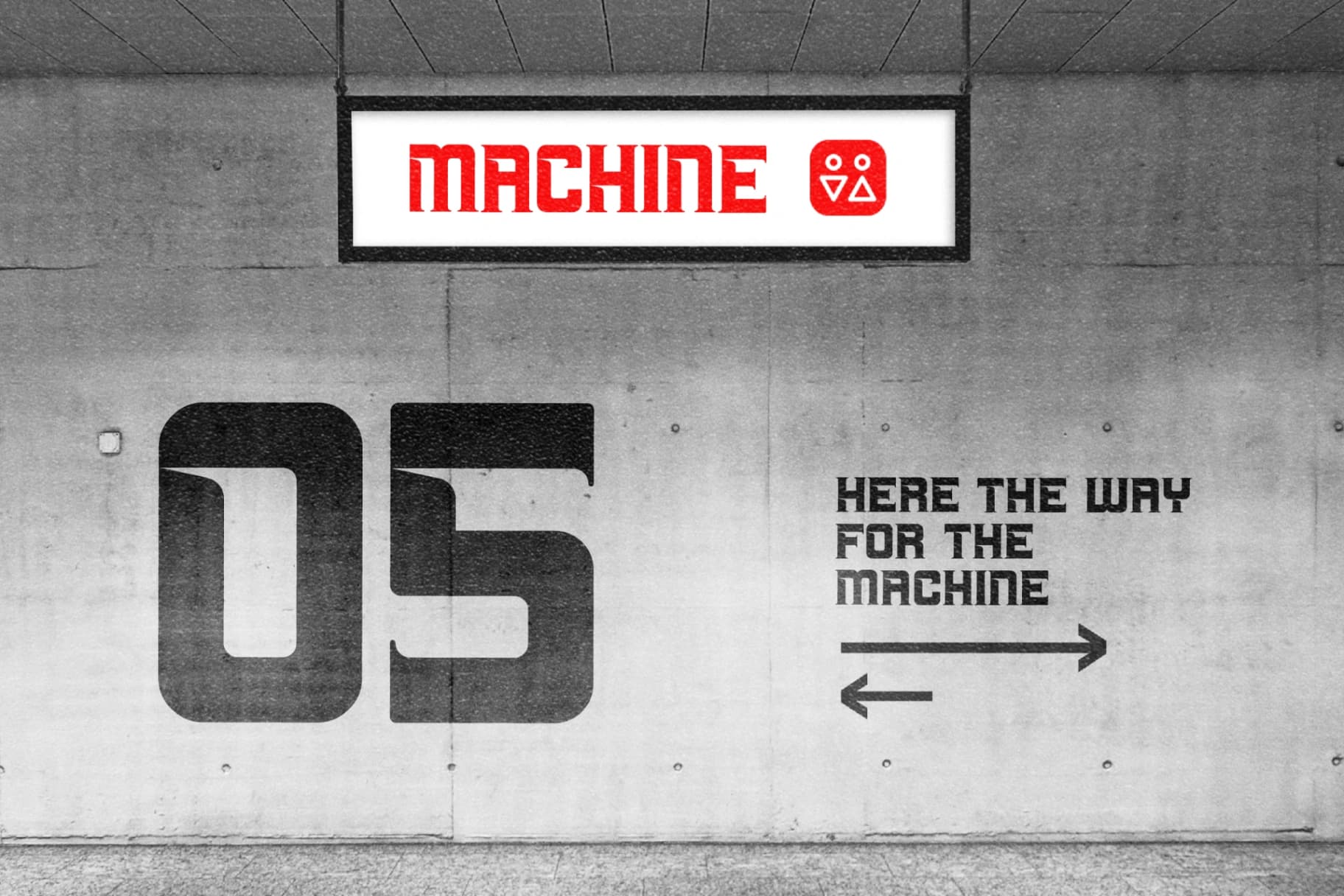 Preview 8 for Machine - Display Typeface Font