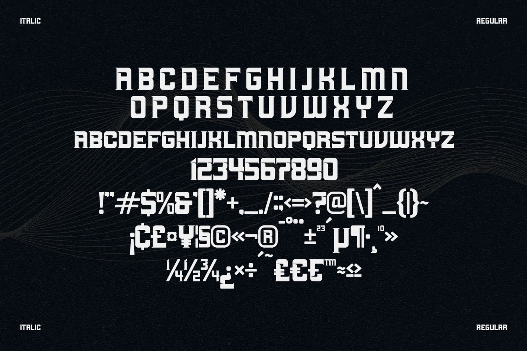 Preview 13 for Machine - Display Typeface Font