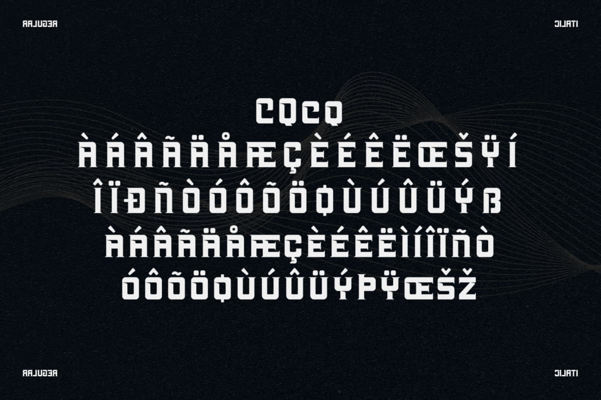 Preview 14 for Machine - Display Typeface Font