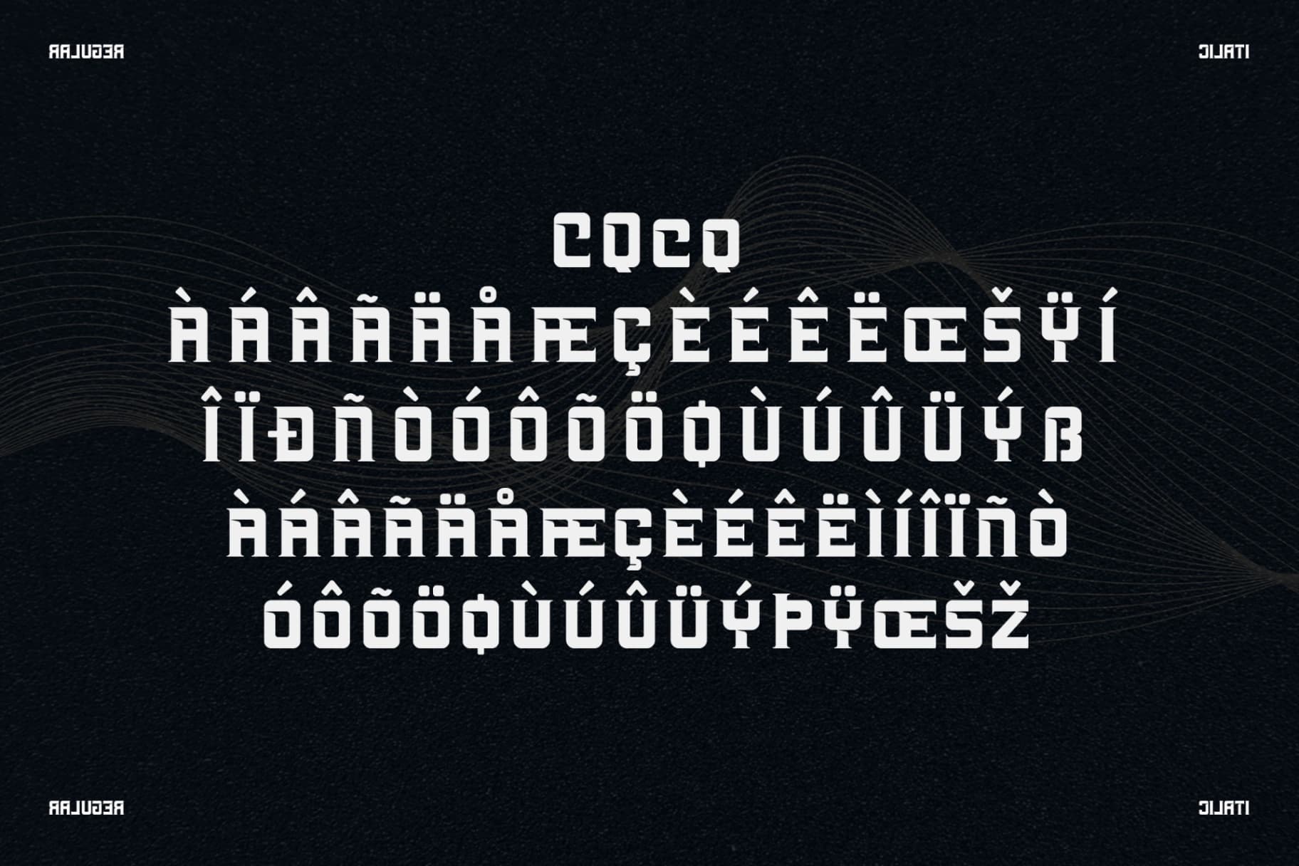 Preview 14 for Machine - Display Typeface Font