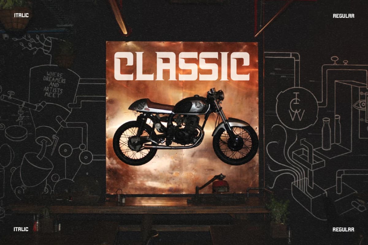 Preview 9 for Machine - Display Typeface Font