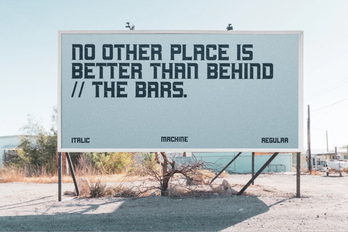 Preview 10 for Machine - Display Typeface Font