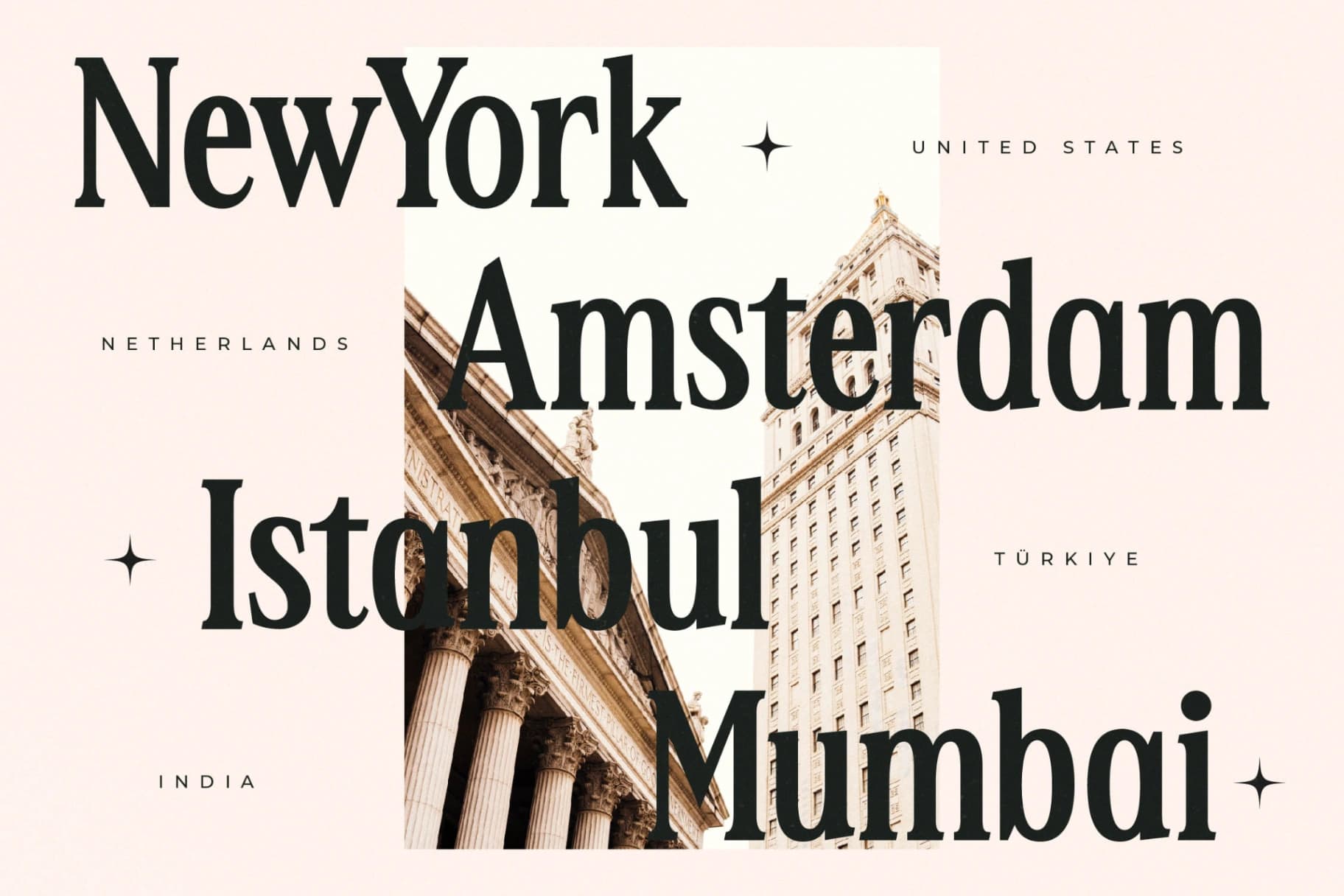 Preview 2 for Nightbor – Modern Display Serif