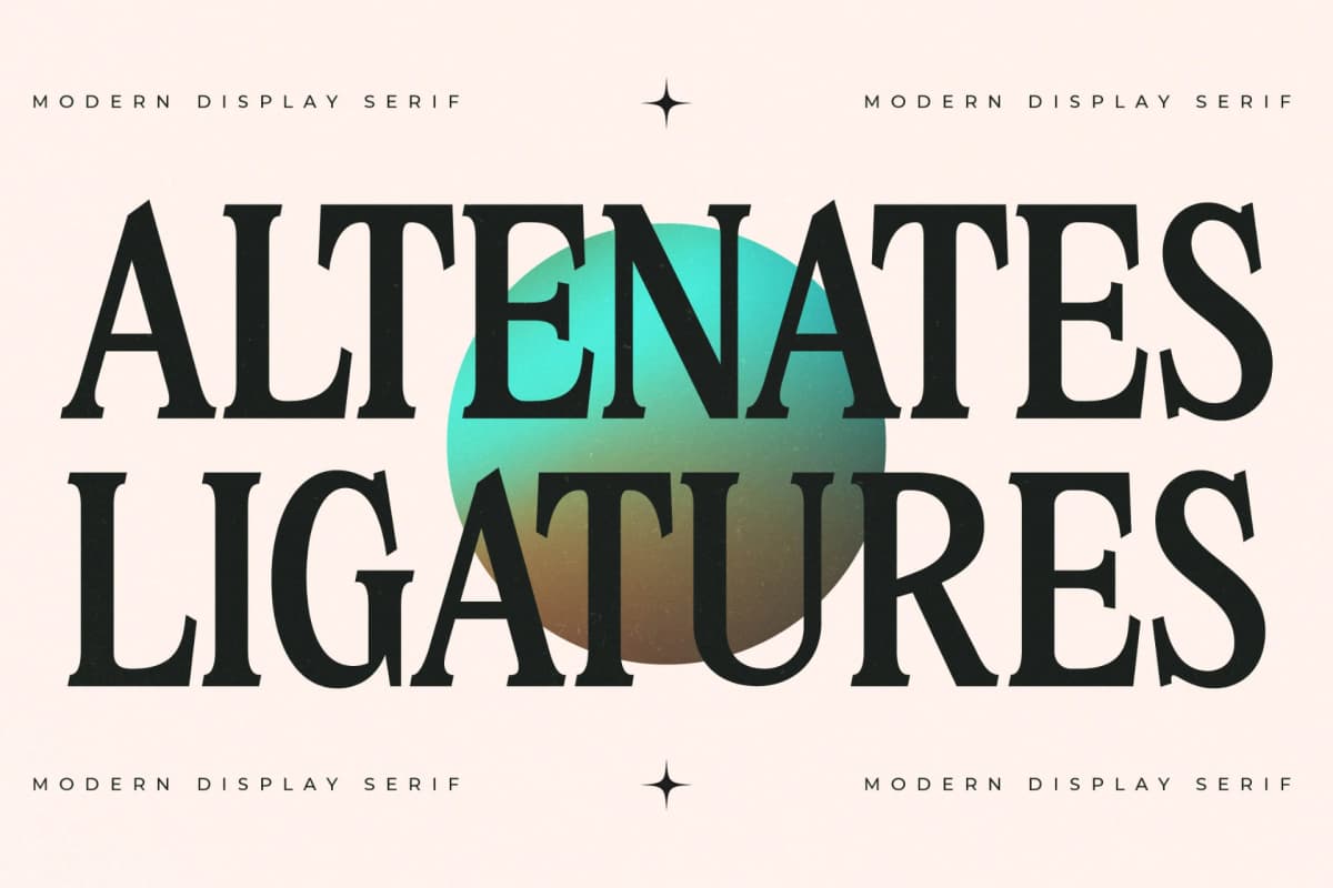 Nightbor – Modern Display Serif font preview 10