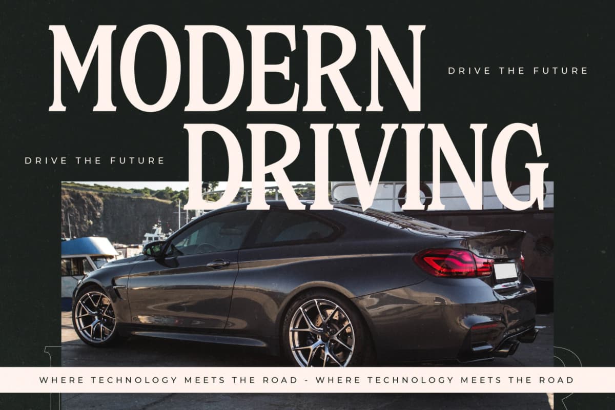 Nightbor – Modern Display Serif font preview 7