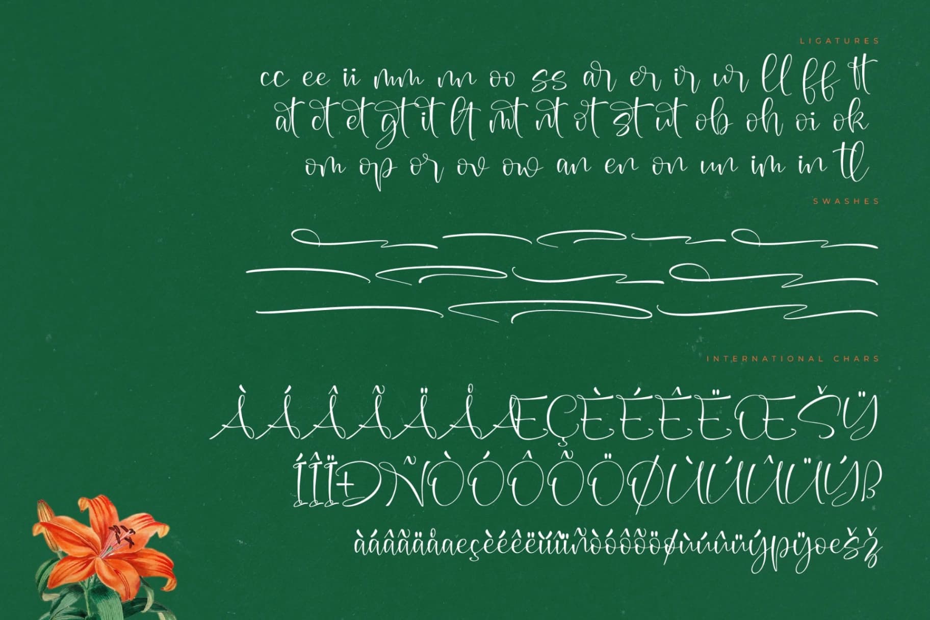 Preview 14 for Bloming Fantasy – Freestyle Stylish Font