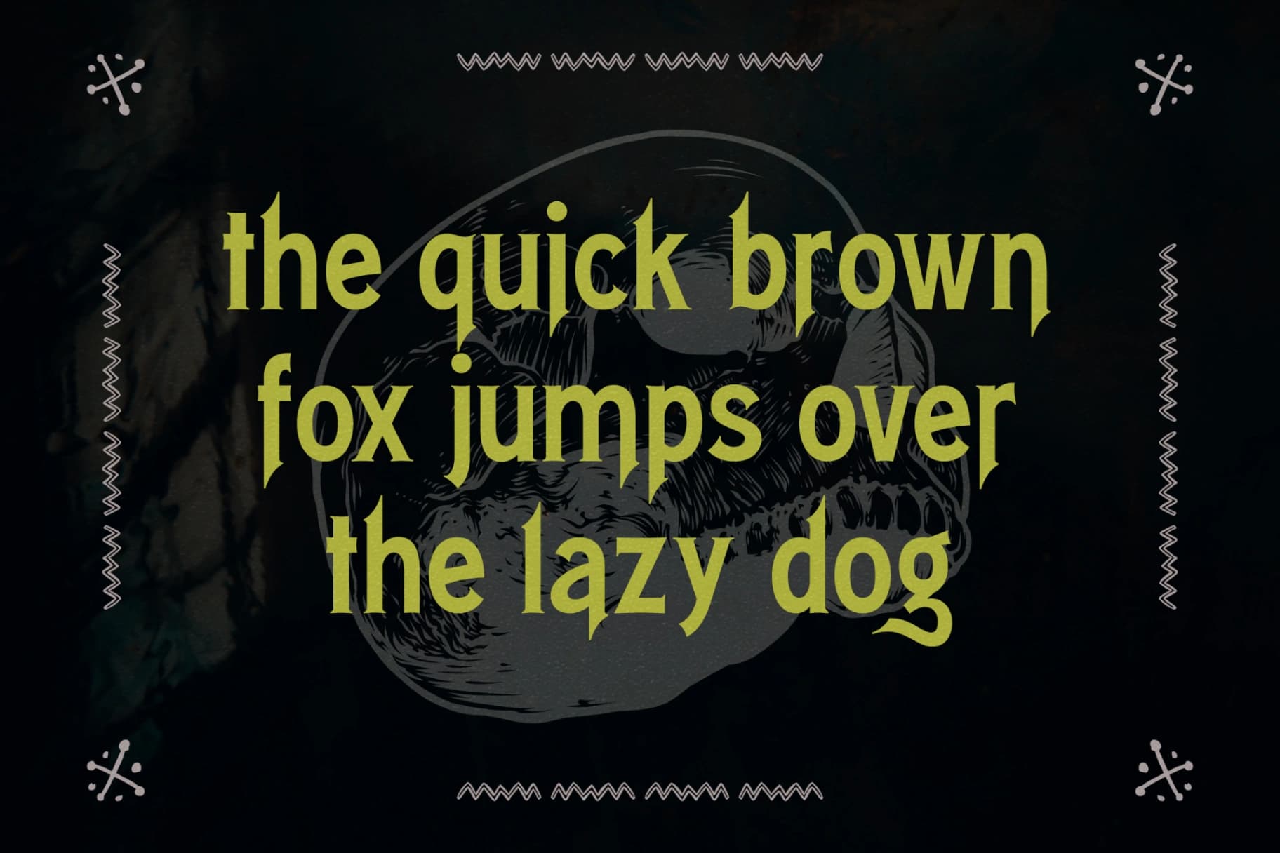 Preview 7 for Black Gohan - Display Typeface Font