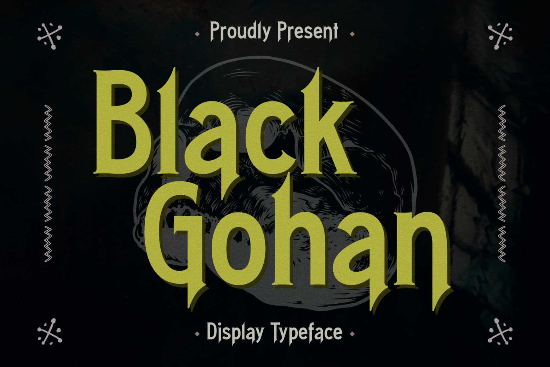 Preview of Black Gohan - Display Typeface Font font