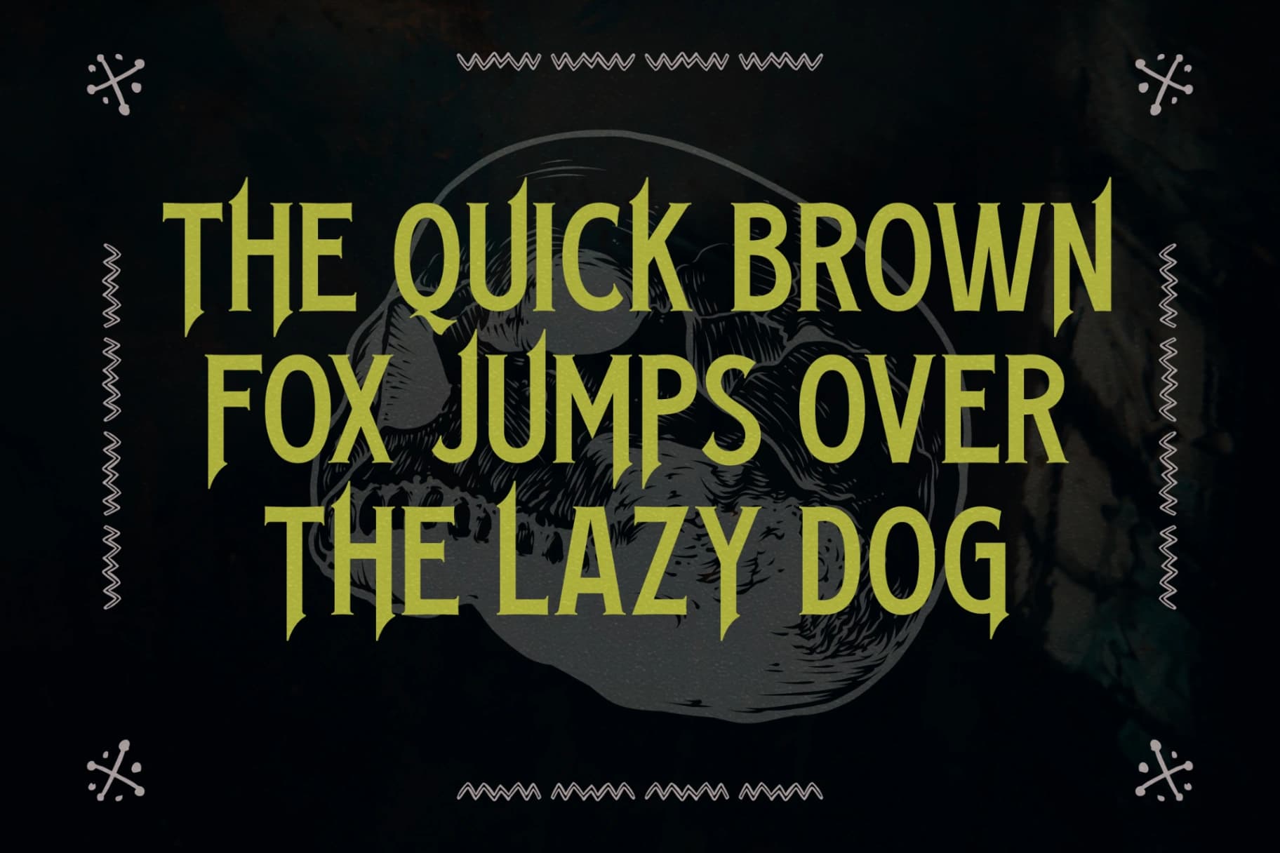 Preview 9 for Black Gohan - Display Typeface Font