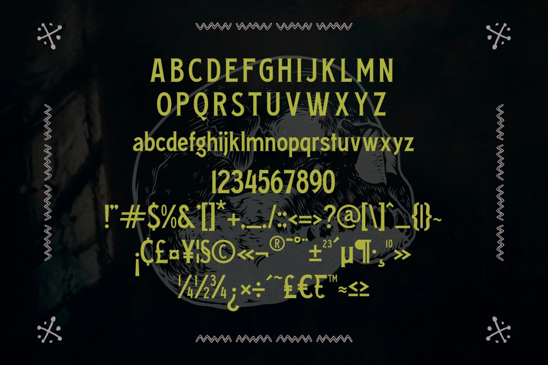 Preview 12 for Black Gohan - Display Typeface Font