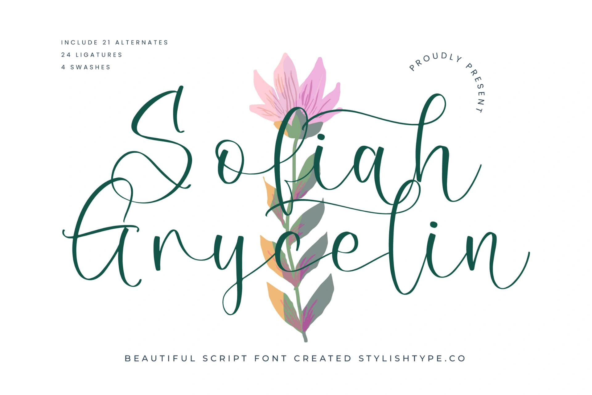 Preview 1 for Sofiah Grycelin – Beautiful Script Font