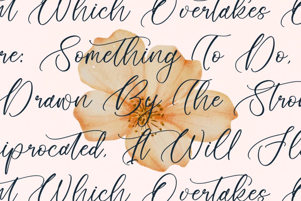 Preview 9 for Floresta Castello – Beautiful Script Font