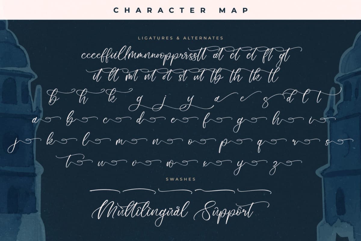 Preview 14 for Floresta Castello – Beautiful Script Font